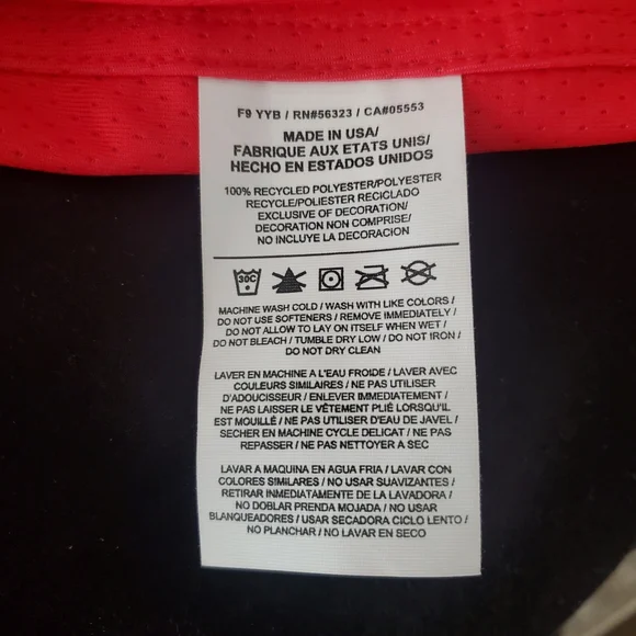 Nike FIBA 3x3 Reversible Basketball Jersey #7 Black/Red AR0651-654 Mens 3XL Tall - Picture 6 of 7